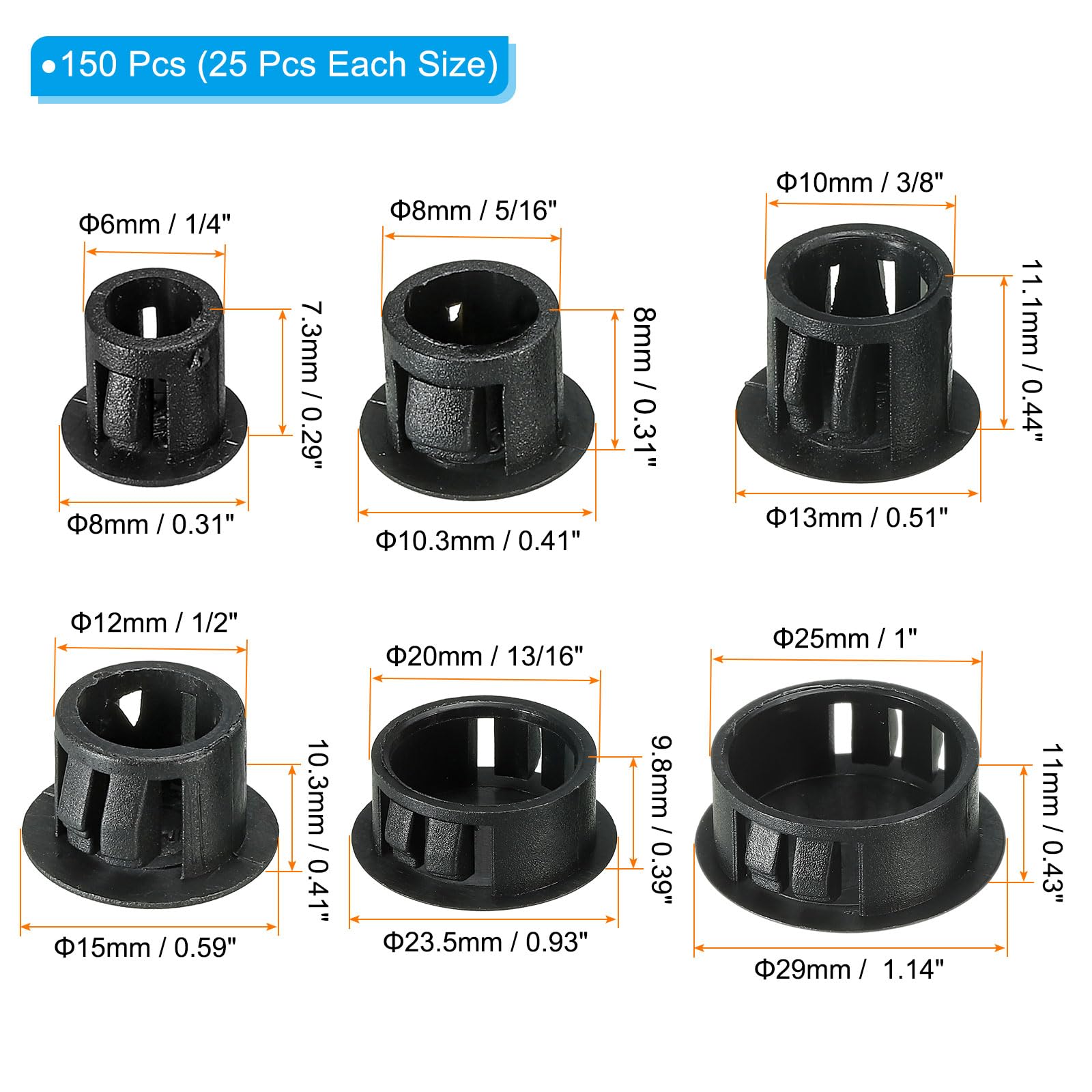 PATIKIL Plastic Hole Plugs - Image 2