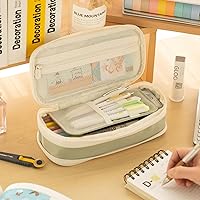 Vista 5 de EASTHILL - Estuche grande de lápices, bolígrafos para niñas adolescentes, Verde