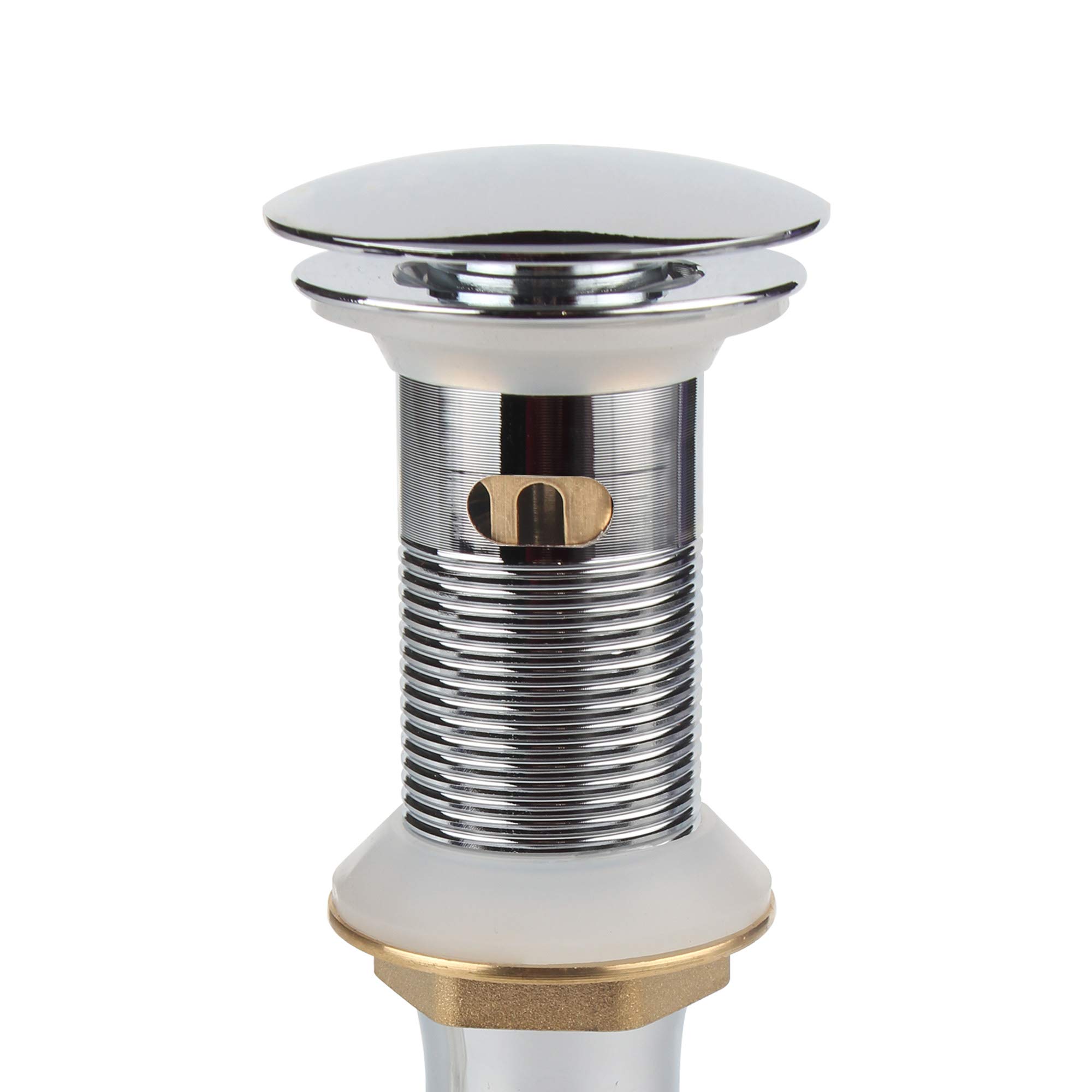 Desagüe para fregadero con rebosadero, grifo de baño, lavabo con tapón de cesta desmontable, cromo pulido