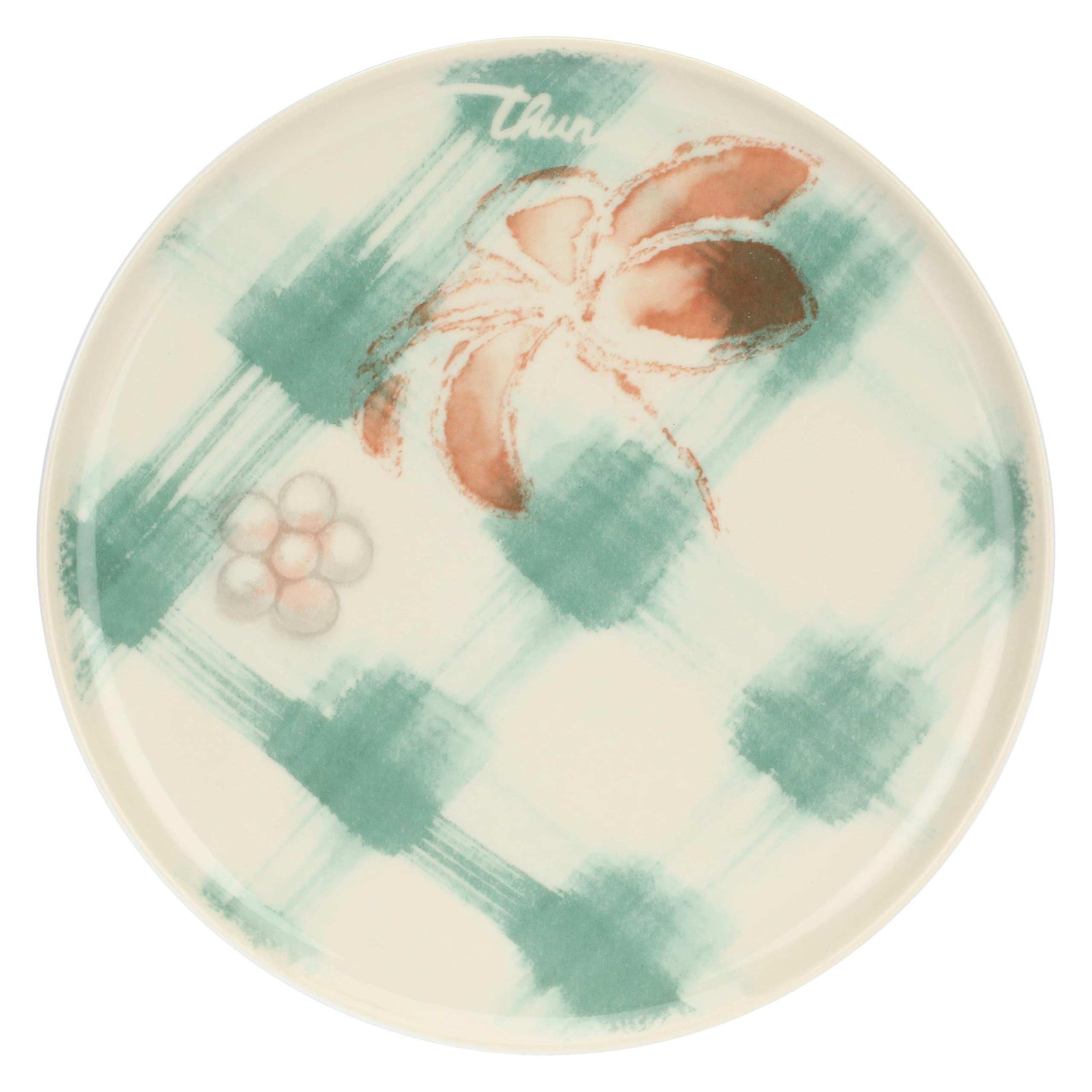 THUN - Set 2 posti tavola Bloomia - porcellana - Collezione Giardino di primavera - Ø 21 cm - Ø 21.5 cm - Ø 19.5 cm