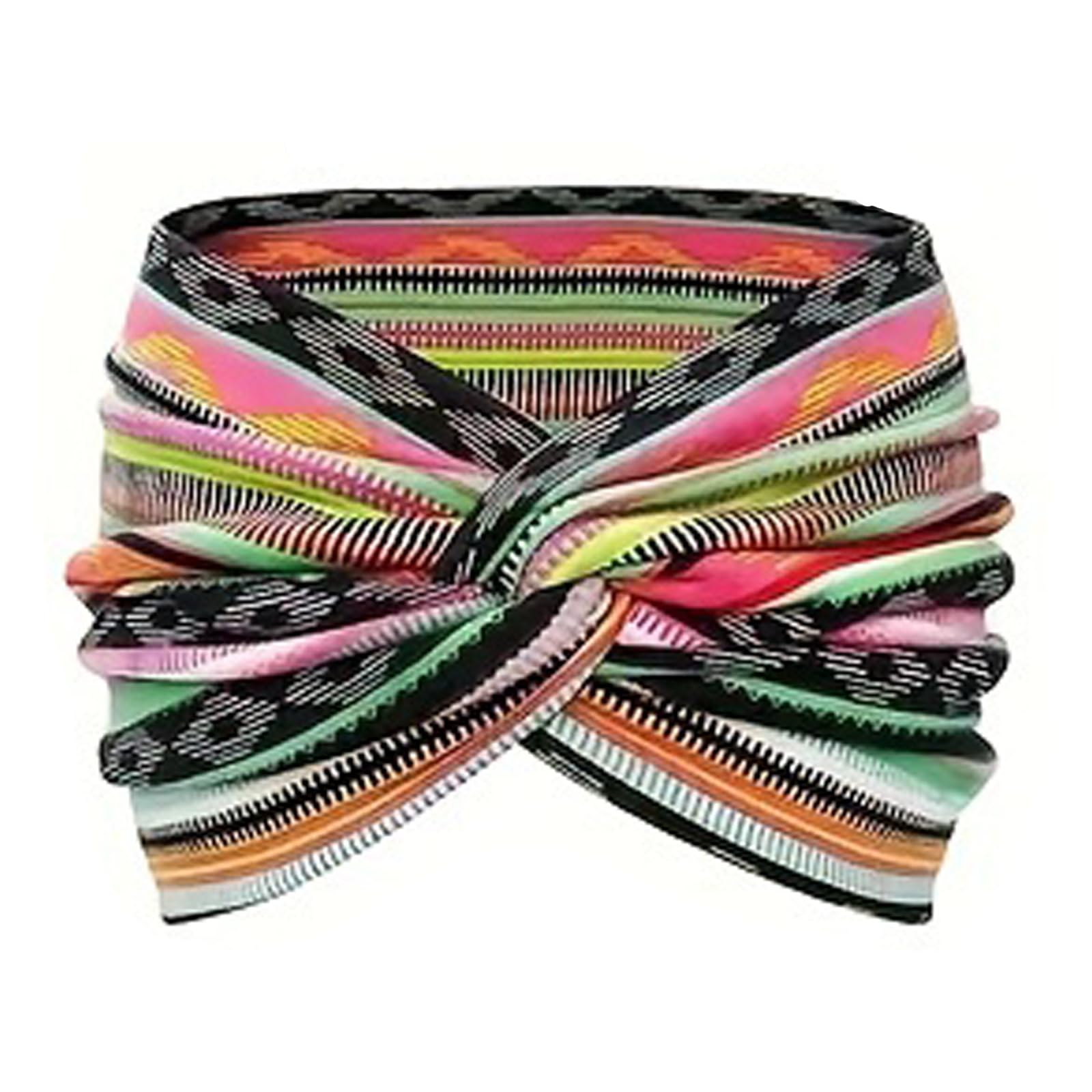 Fabme Headbands for Women, Non-Slip, Premium Stretchy Bohemian Head Bands Hair Accessories,Wear for Yoga, Fashion, Working Out, Travel or Running