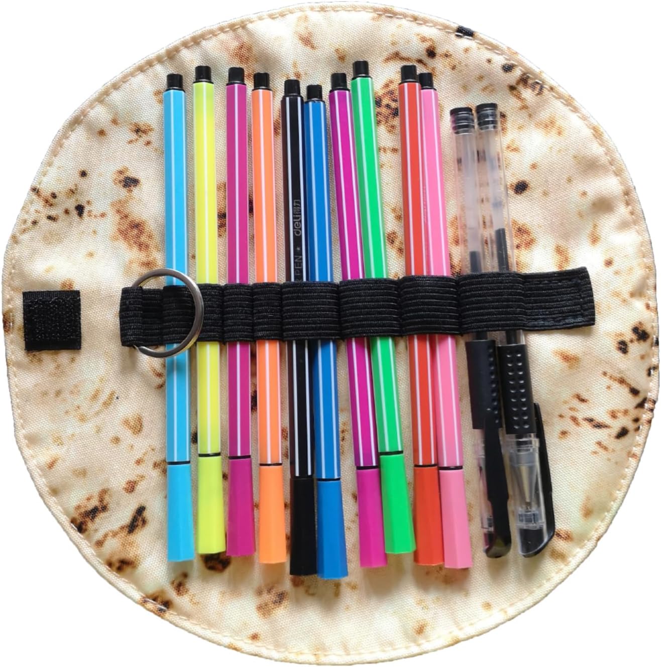 WONIU Creative Burrito Tortilla Pen Pencil Case, Funny