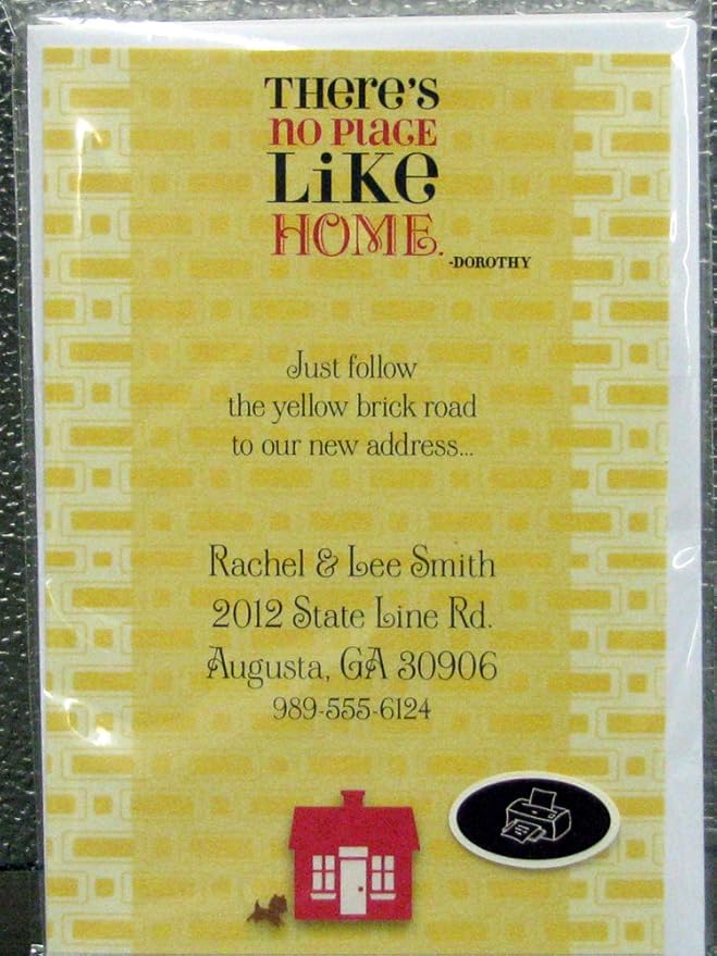 Hallmark Invitations PRT1187 New Home Wizard of Oz Invitations Kit Home & Kitchen