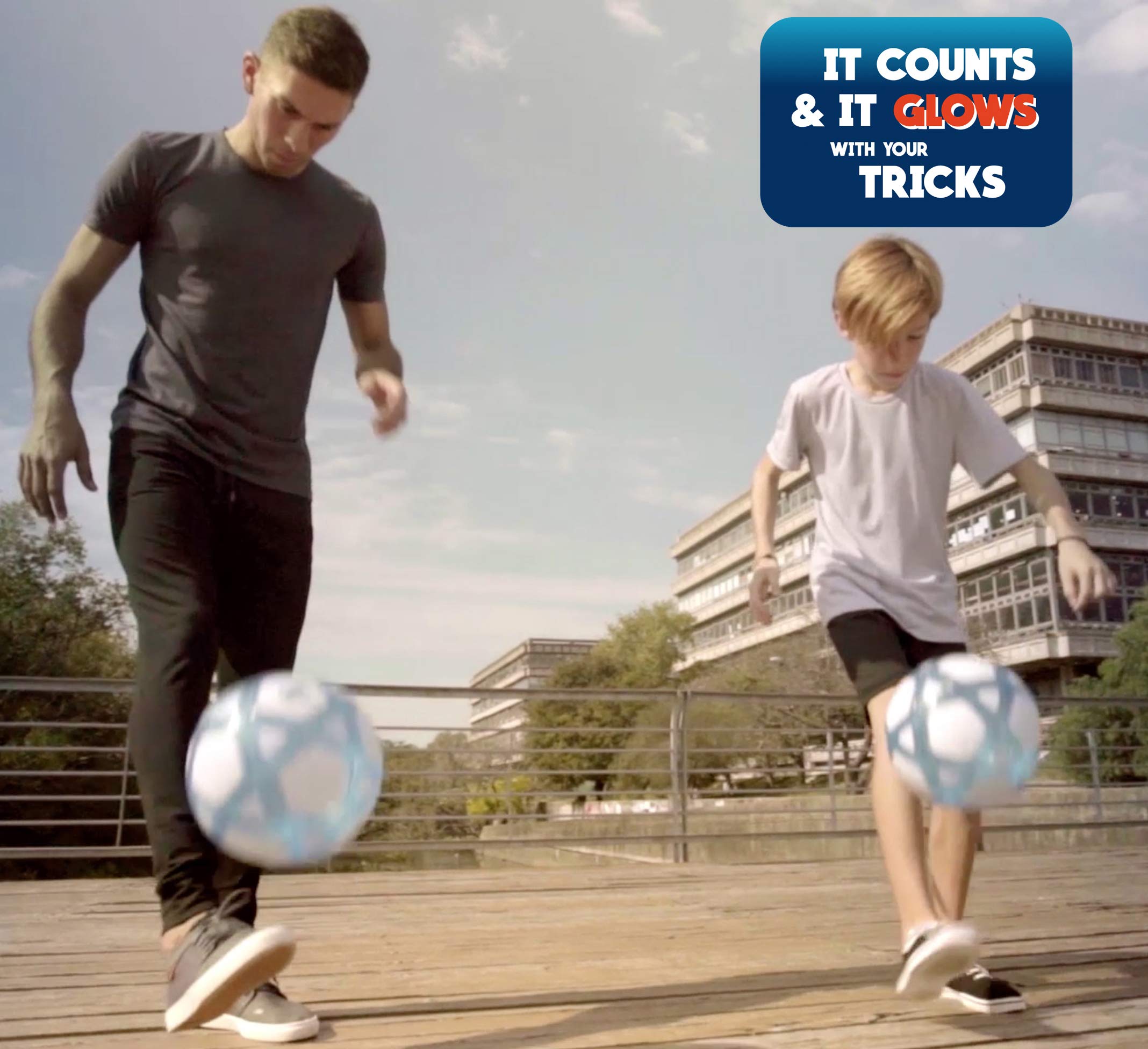 smart ball kick up counting football with lights and sounds