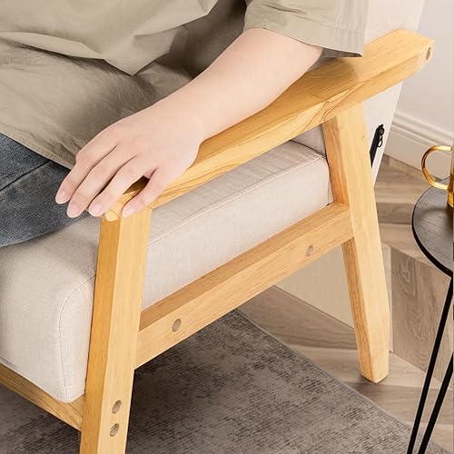 Miniatura 7 de OLYMSOLD Silla moderna de mediados de siglo, silla de acento bohemio, silla de acento de mediados de siglo, sillas decorativas para dormitorio