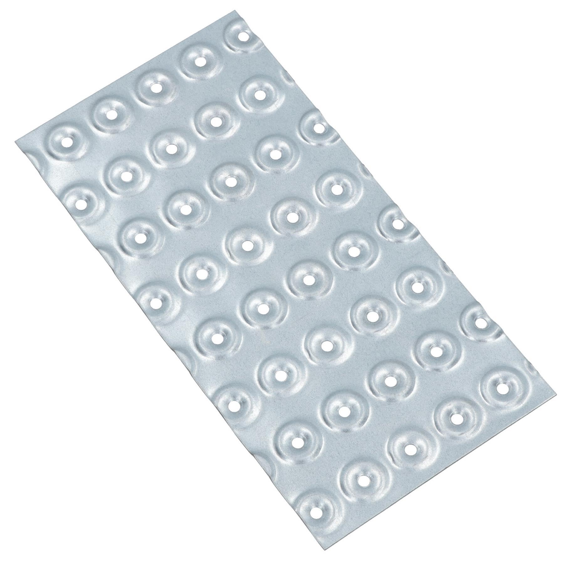 Ab Tools Silver Hand Nail Plate 100Mm X 200Mm Galvanised Timber Joining Connector 20Pk