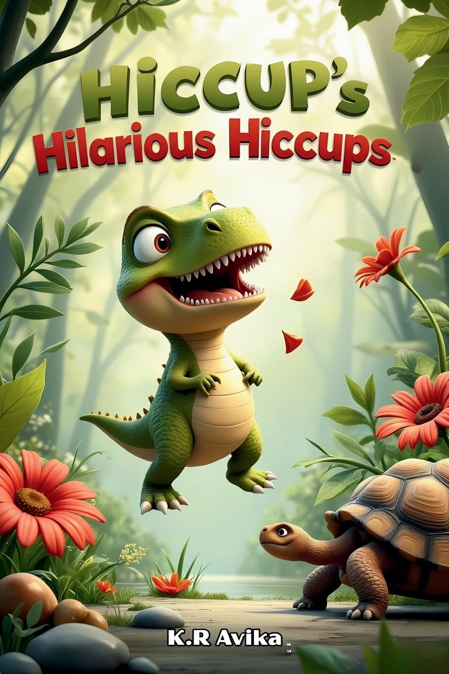 Hiccup's Hilarious Hiccups: Funny Bedtime Story for Kids| Cute and Silly Dinosaur Characters| Story Inspired Extra Fun Activities - Jokes, Tongue twisters, Rhymes & more (Giggles All The Way)