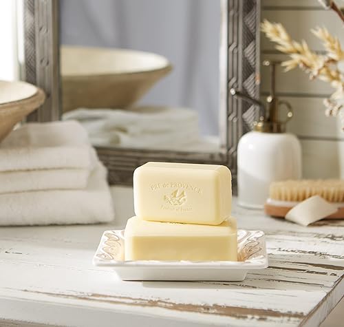 Miniatura 4 de Pre de Provence Barra de jabón artesanal, cuidado natural de la piel francés, enriquecido con manteca de karité orgánica, molida en cuádruple para