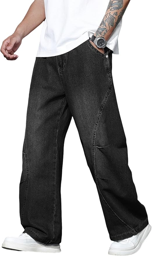 Cotton Blended Wide Leg Hip Hop Trousers main image 1