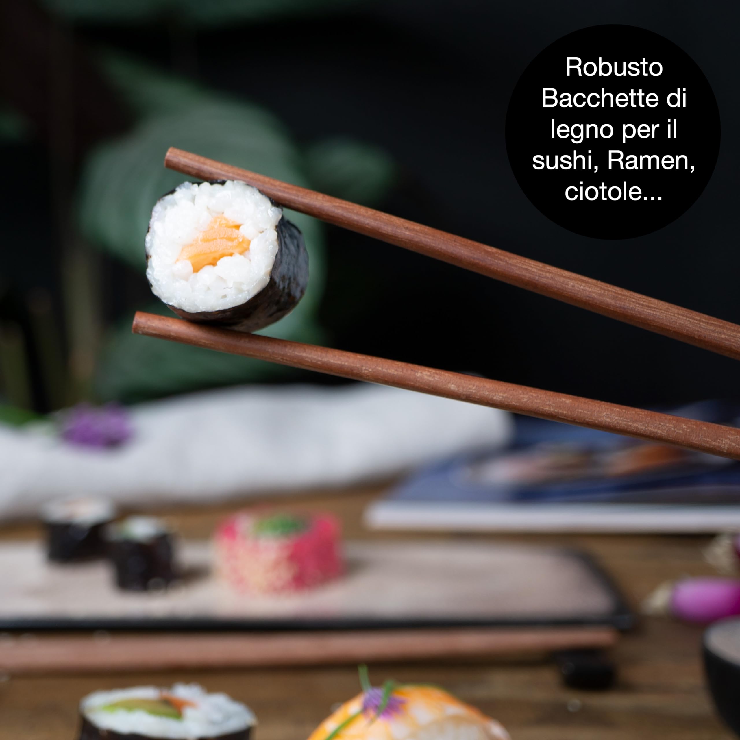 Moritz & Moritz Set di stoviglie da sushi per 2 persone - 10 pezzi - Servizio da sushi con 2x piatti da sushi, ciotole per salse e bacchette