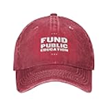 Aurevra Fund Public Education Golf Dad Hat Political Baseball Cap Retro Denim Fitted Sports Cap