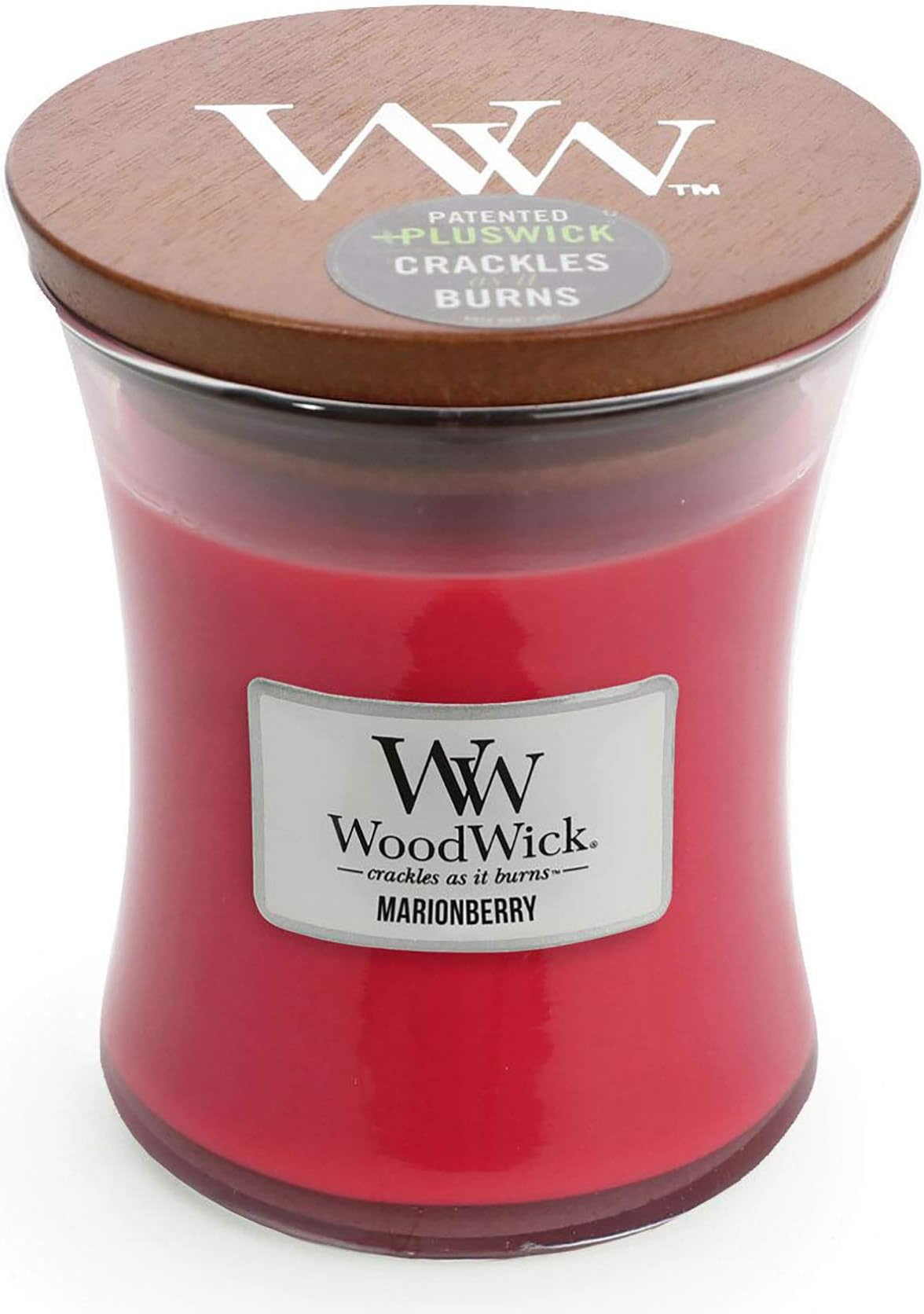 MARIONBERRY WoodWick 10oz Large Jar Candle Burns 100 Hours
