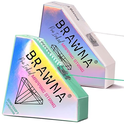 Vista 69 de BRAWNA 2 unidades de cuerda de microblading rosa para medición de cejas - Suministros PMU - Kit de microblading