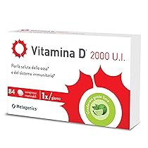 Metagenics Vitamina D 2000 U.I. – Integratore Sistema Immunitario – Per la Salute delle Ossa – 84 Compresse Masticabile