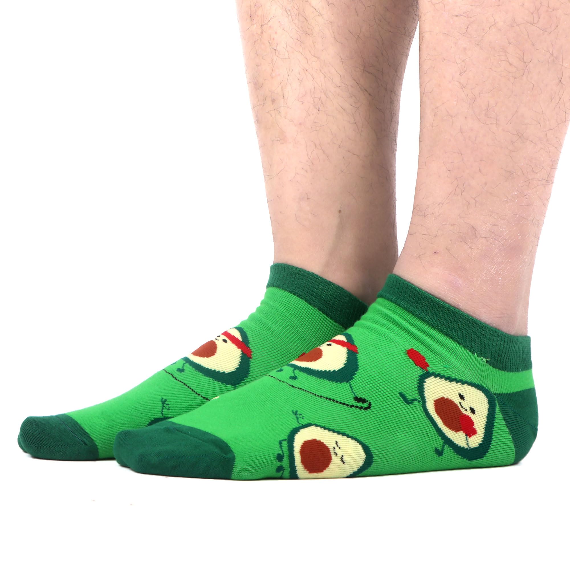 WeciBor Calcetines Tobilleros Hombre Algodón Divertidos Coloridos Patrón 12 Pares