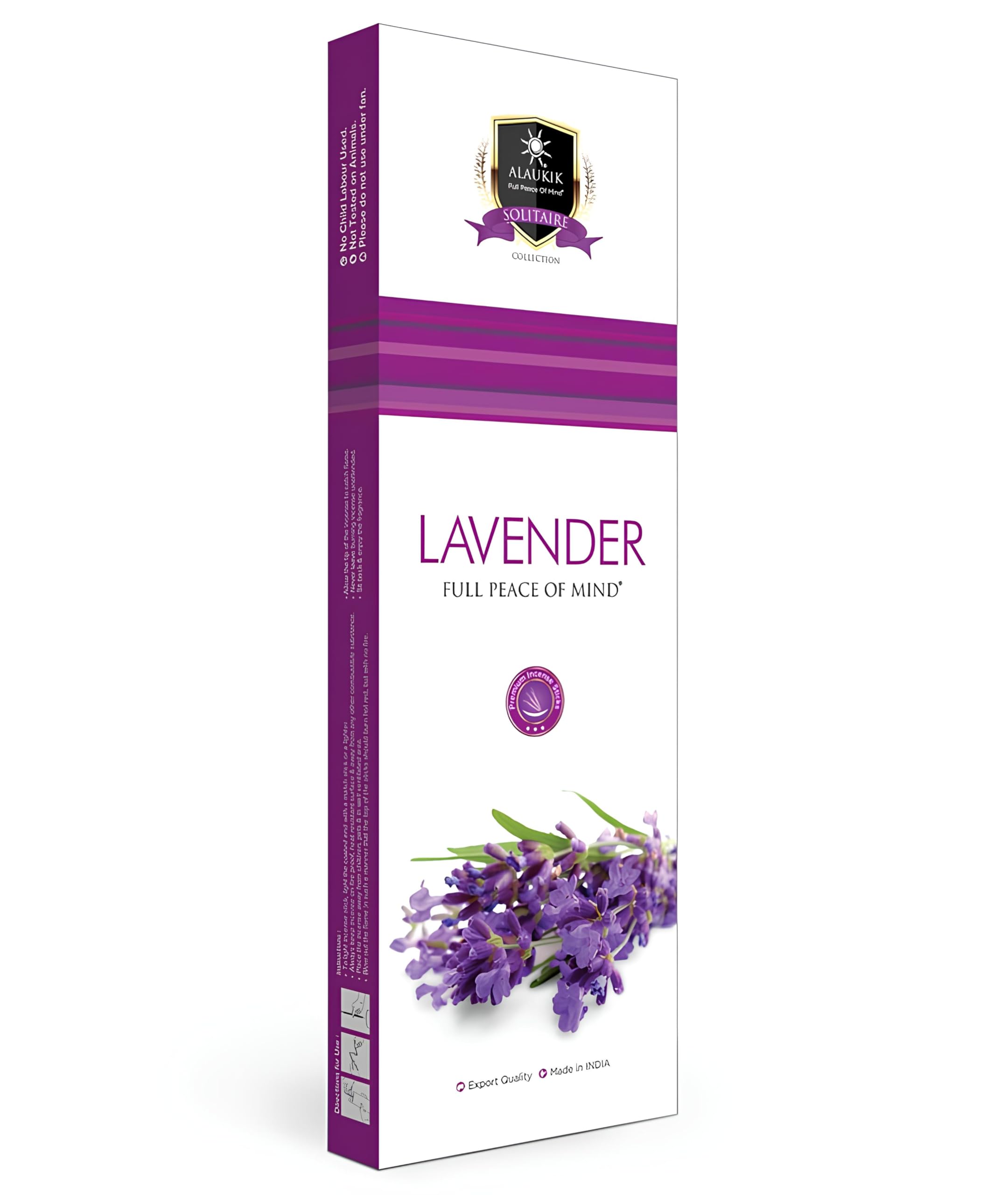 Alaukik Incense Sticks LAVANDER | Experience the Peaceful Fragrance for Aroma & Relaxation - 50g.