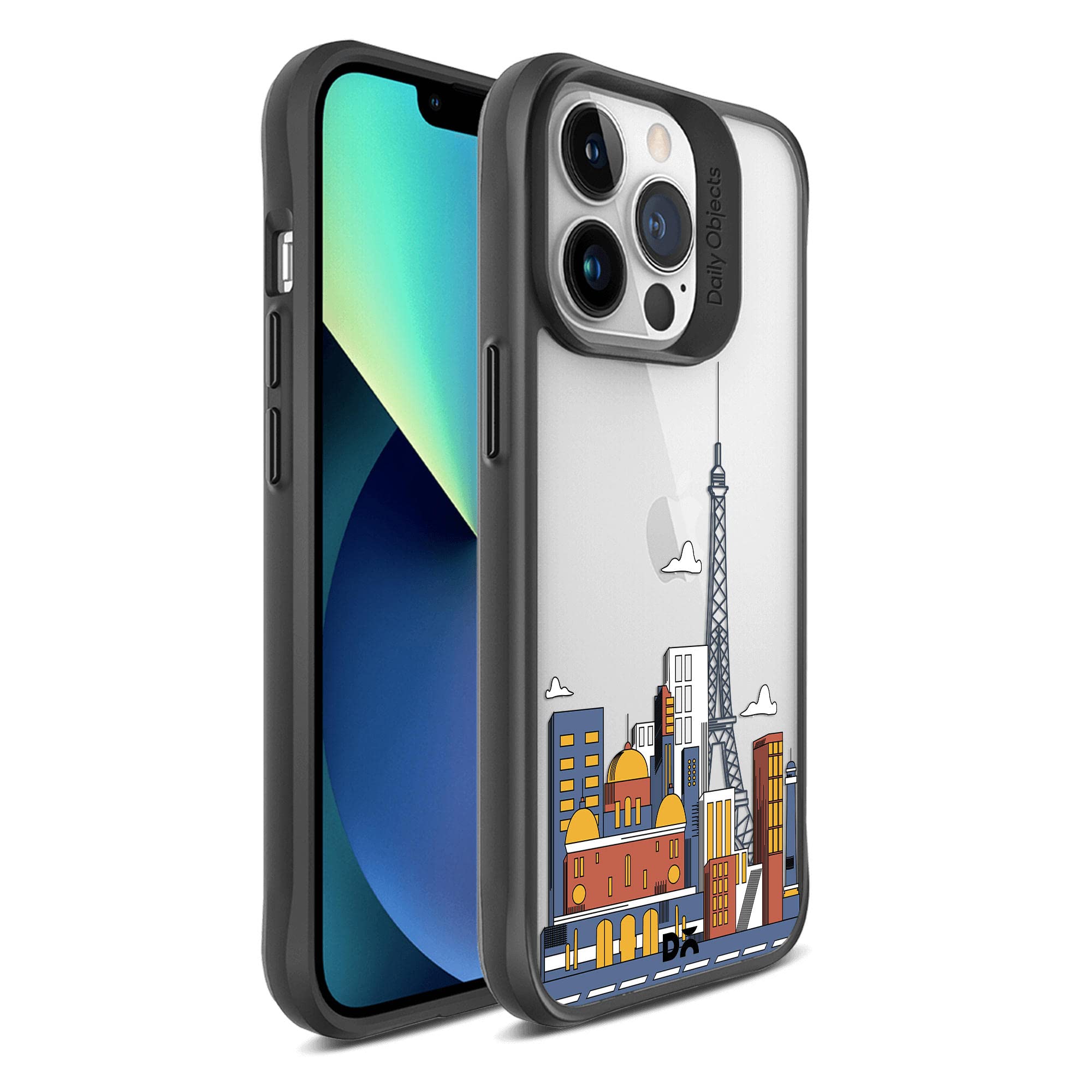DailyObjects Case for iPhone 13 Pro, Drop Protection Polycarbonate Black Hybrid Paris Skyline Slim Shockproof Back Cover (B09XKBLL61) Amazon Price History, Amazon Price Tracker