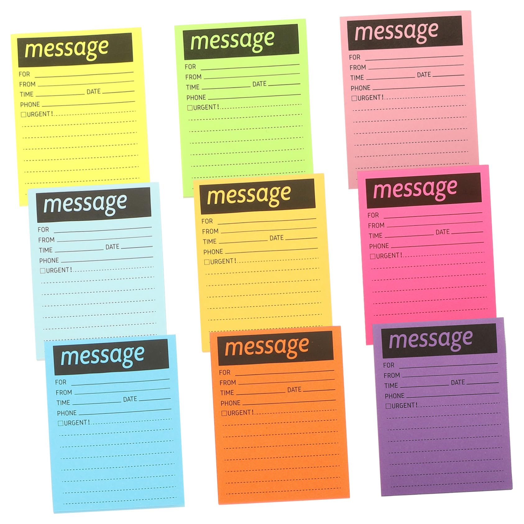 Angoily 2 Stück Teiliges Bunte Haftnotizen mit Stark Klebenden Rückstandsfrei Ablösbaren Message Pads Vielseitige Notizblöcke für Büro Schule und Haushalt Praktische Memo Sticker für To Do