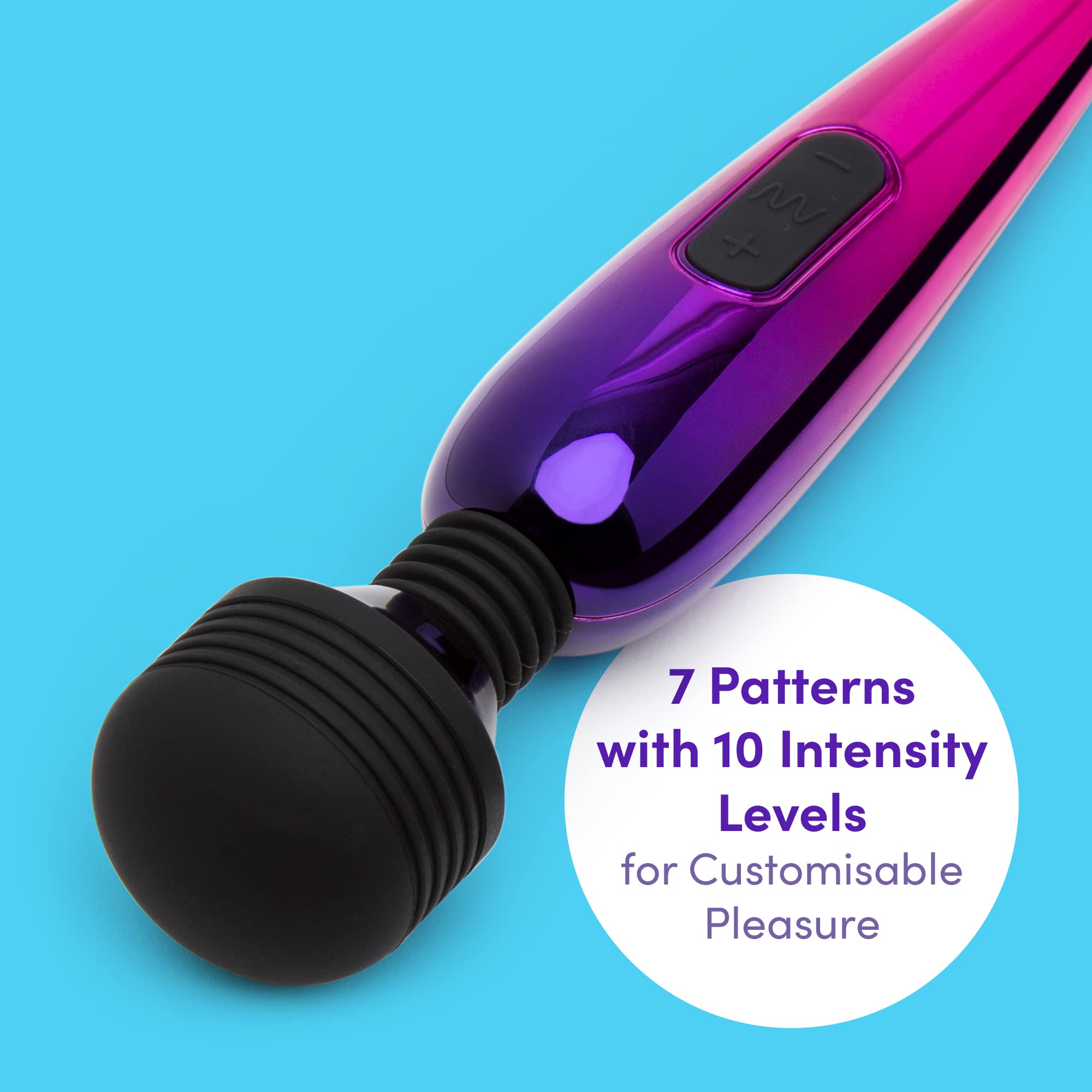 Amazon.com: Lovehoney Pink Deluxe Rechargeable Mini Metallic Massage Wand  Vibrator - Plastic - Travel Friendly : Health & Household