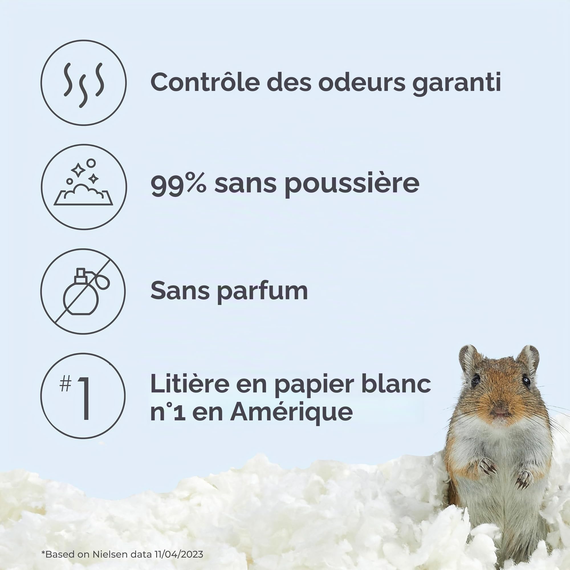 Kaytee Clean & Cozy : litière en papier, super absorbante