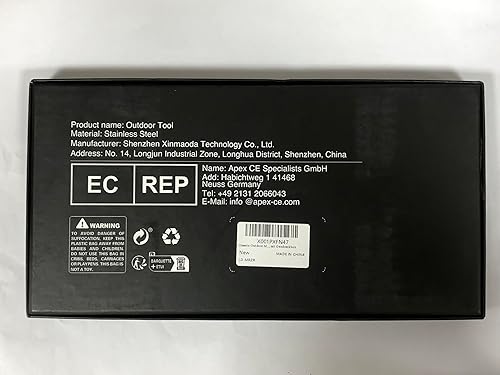 Miniatura 8 de Omesio Cuchillo de hoja fija con funda, cuchillos de caza de supervivencia de espiga completa de 11.22 pulgadas para hombres, molde grande de 5.7