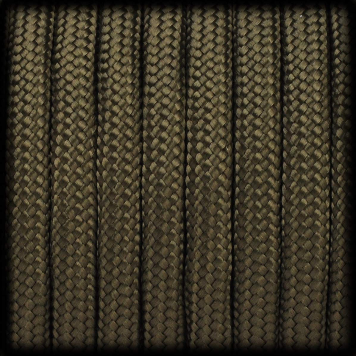 Ganzoo Lina paracord 550 do bransoletki, smyczy, naszyjnika, 30 metrów 4mm liny nylonowej/poliestrowej, 7 nici rdzeniowych, lina spadochronowa obciążenie do 250 kg (550 funtów), oliwkowa zieleń