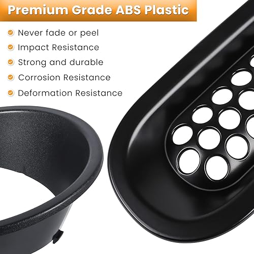 Miniatura 6 de Rejilla frontal y cubierta de faro de malla para Jeep Wrangler JK JKU Sport Freedom Rubicon Sahara Unlimited 2007-2018, accesorios exteriores