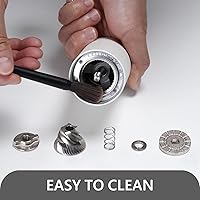 Vista 5 de TIMEMORE Molinillo de café manual con rebabas cónicas de acero inoxidable, molinillo de café castaño C2, capacidad de ajuste ajustable interna, 0.71