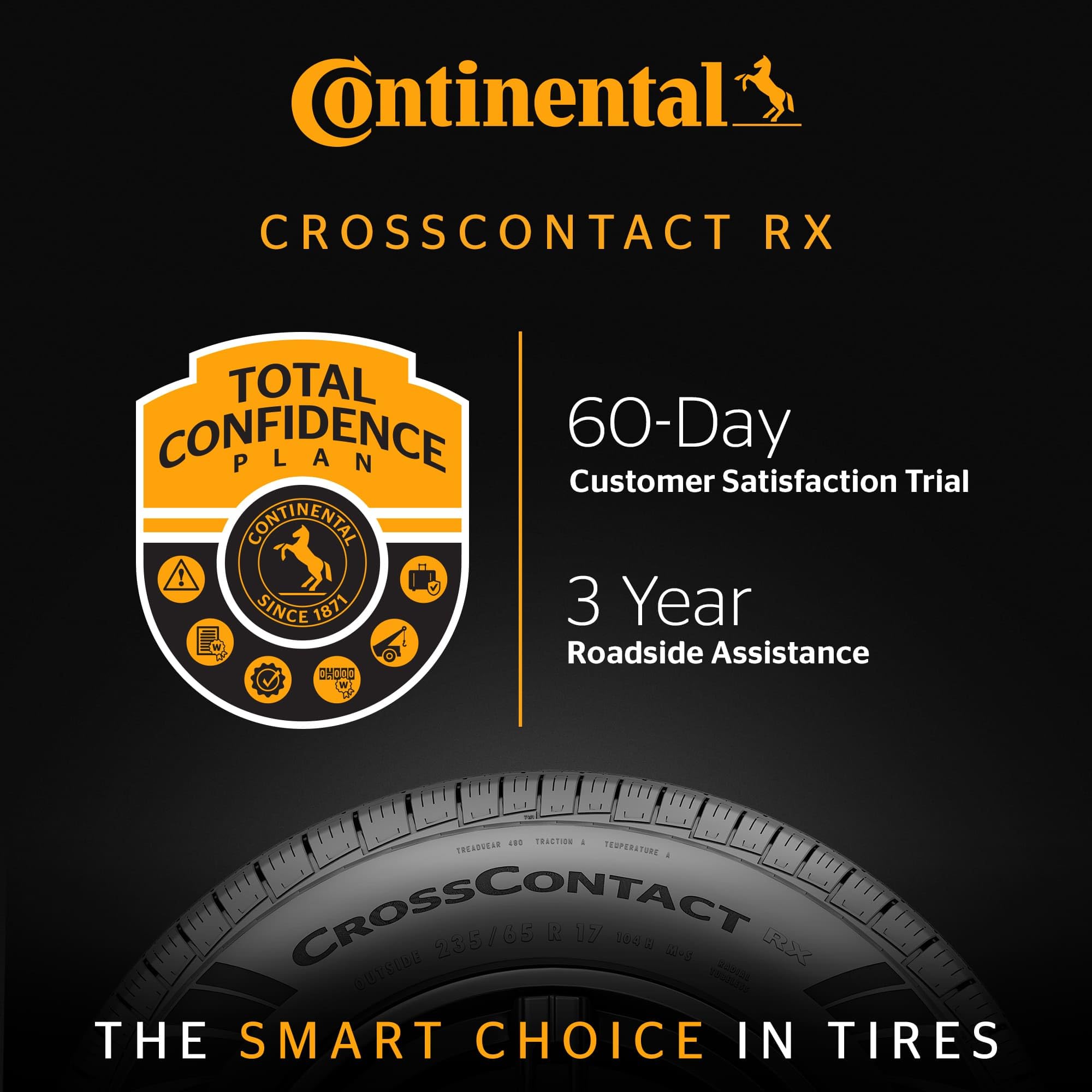 Amazon.com: Continental CrossContact RX All Season 275/45R22 115W
