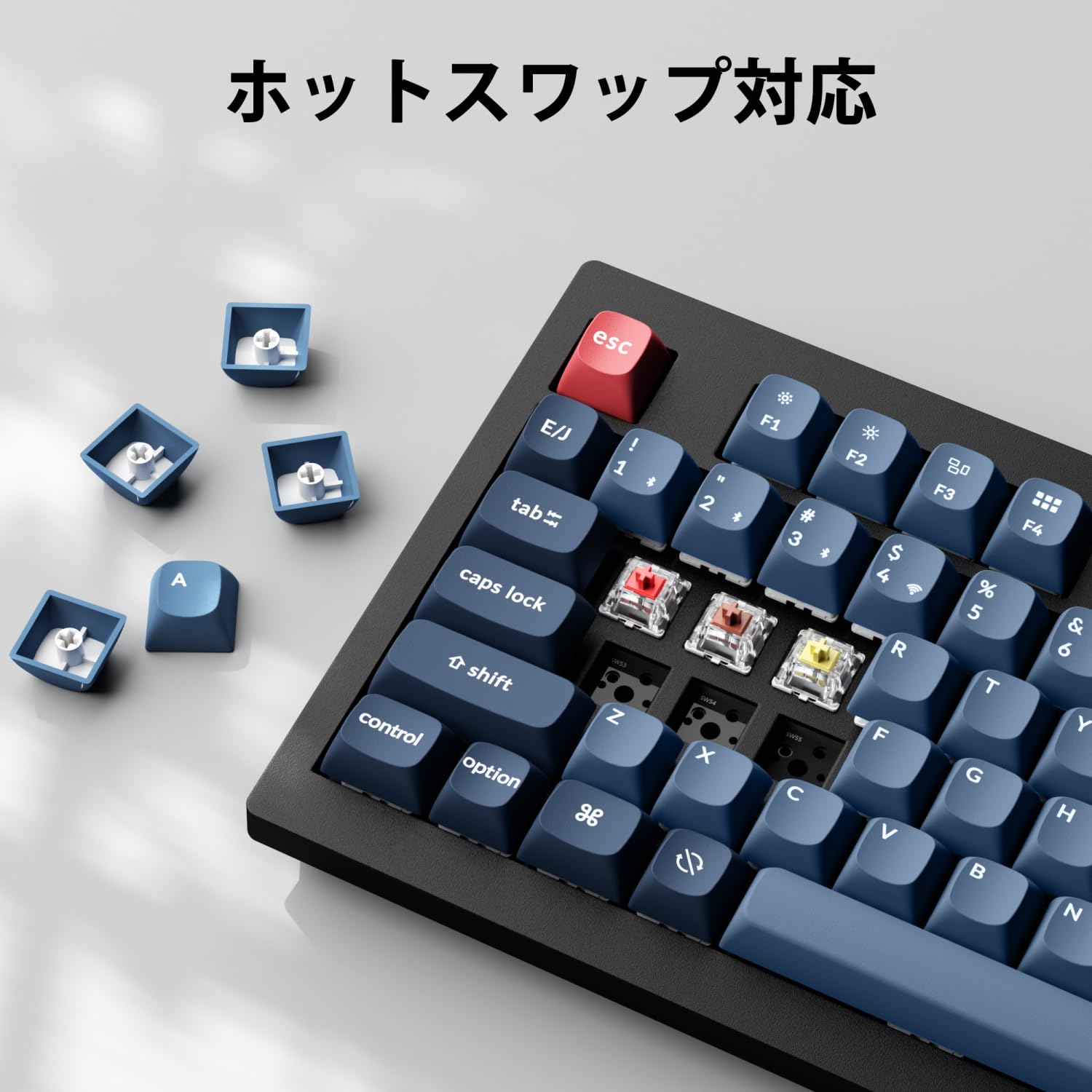 【美品】キークロン V5 MAX JIS ホットスワイプ対応かな印字なしバナナ軸 Amazon | 【国内正規品】Keychron V5 Max カスタムワイヤレス