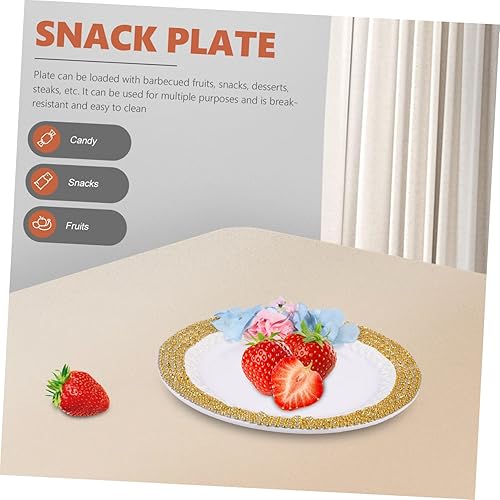 Miniatura 6 de NOLITOY 3 unids Flor Dim Sum Plato Snack Plato Plato Plato de servir Plato de Palomitas de Maíz Bandeja de Pastel de Boda Plato de Pasta Plato de