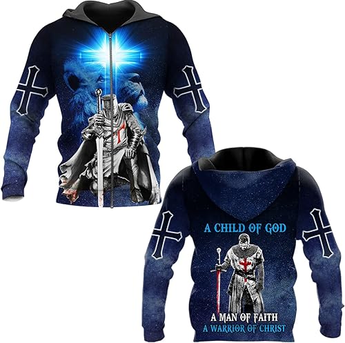 Miniatura 3 de Jesús Caballero León Templario Un Niño de Dios Un Hombre de Fe Un Guerrero de Cristo Caballero León Templario Cristo Regalos Cristianos Cruz León