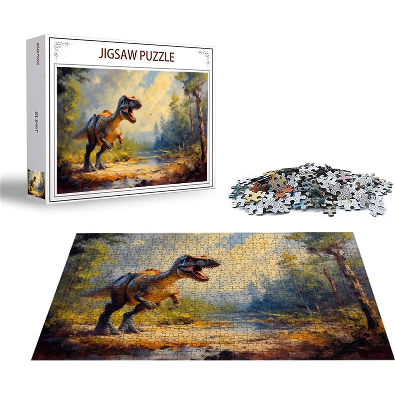 Puzzle 2000 sztuk puzzle dinozaur drzewo układanki drewniane, klasyczne dla dorosłych diY gra wyzwanie idealnie pasują między nimi literami z tyłu układanki dla dzieci i dorosłych wiek 14 lat N-2