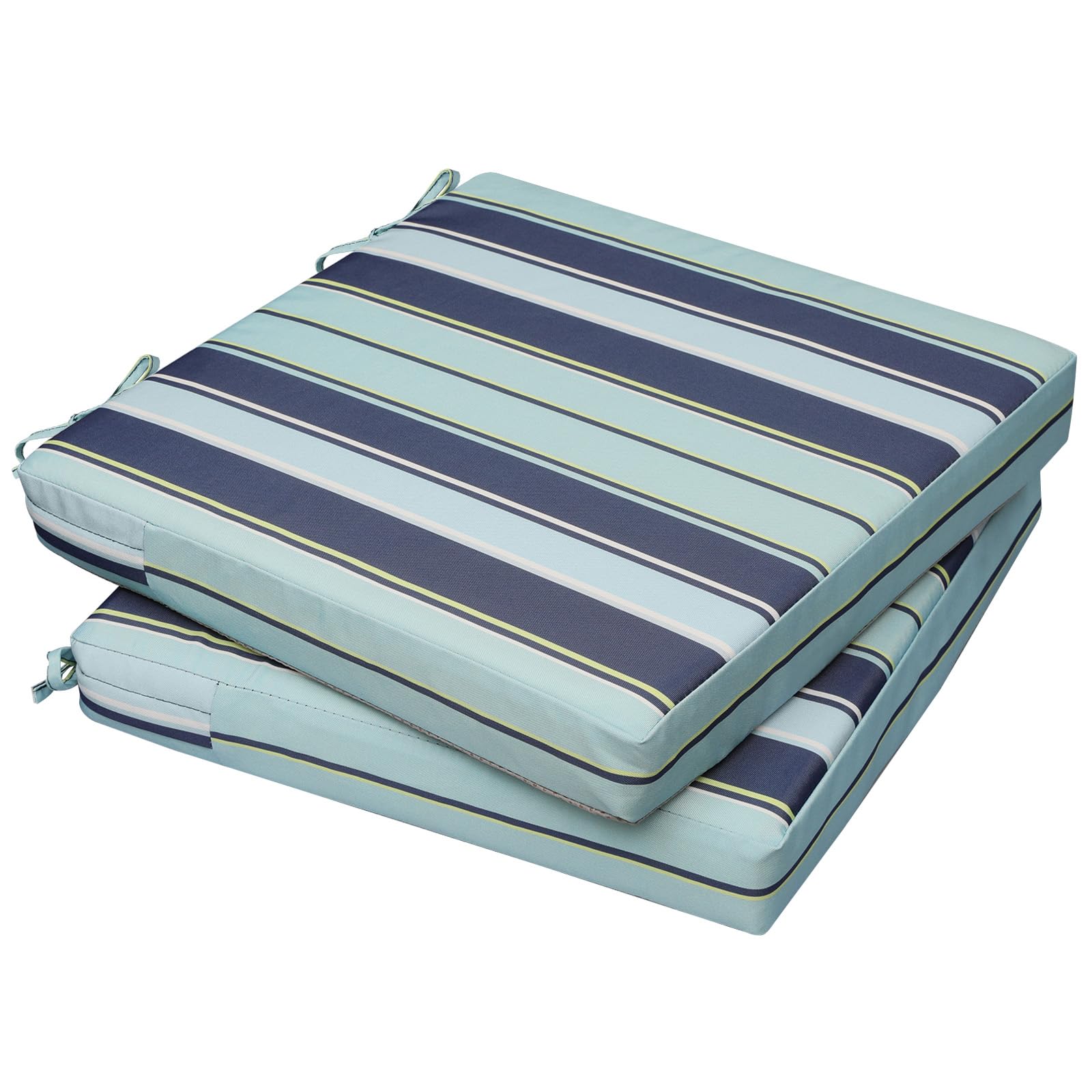 AAAAAcessories Outdoor Chair Cushions, 17 x 16 x 2 inches, Set of 2