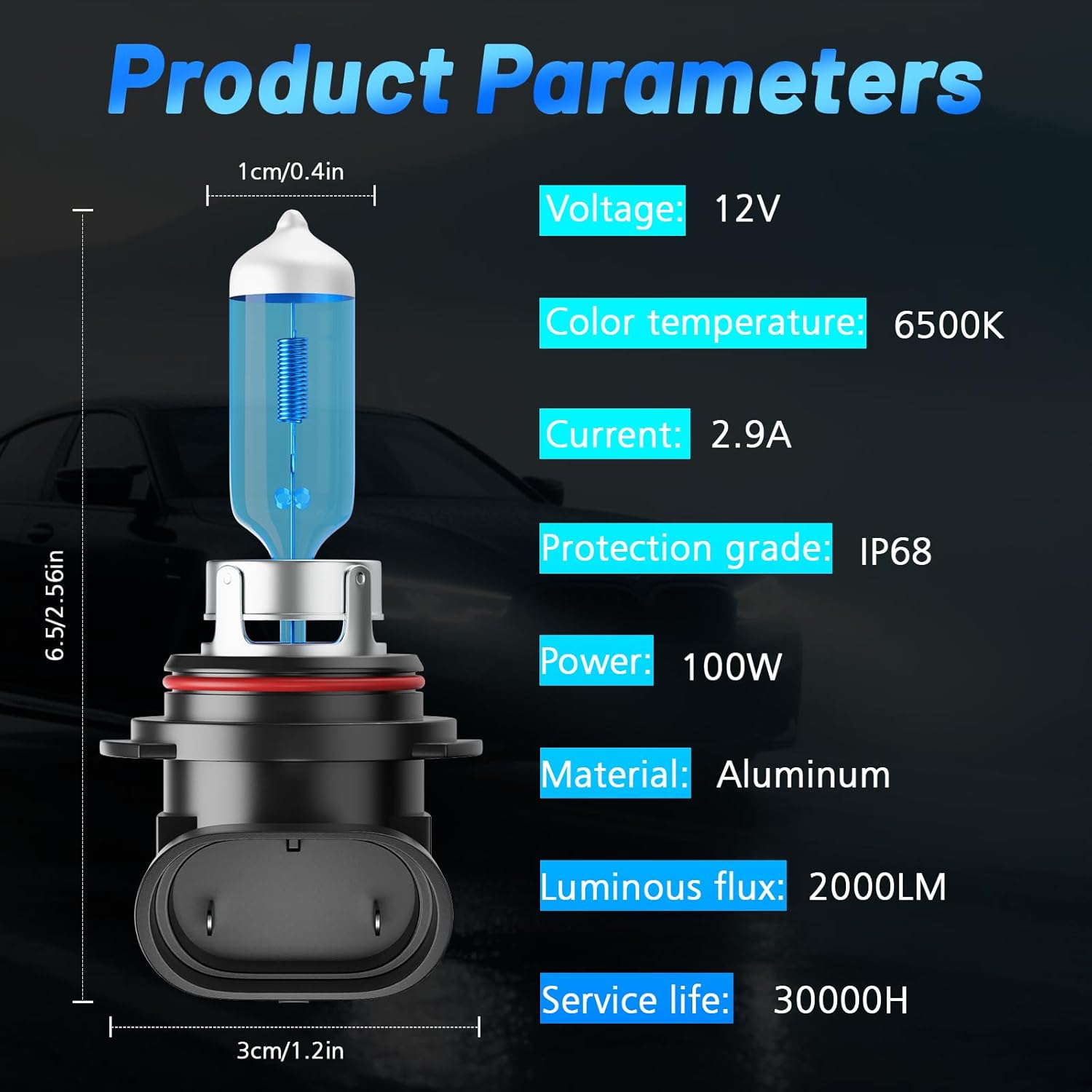 Halogen Headlight Bulbs Fit For 2007-2015 Chevy Silverado 1500 2500 3500,9005/HB3 High Beam H11 Low Beam Halogen Bulb Kit,100W 400% Brightness 6500K Cool White Light,Plug n Play,4 Pcs