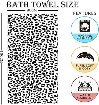 Large Thin Microfibre Beach Towel with Bag for Adult Men Women,160x90cm Leopard Beach Towels Quick Dry Sand Free Lightweight Swim Bath Towel for Travel,Swimming,Pool,Holiday,Camping,Yoga,Gym Sports