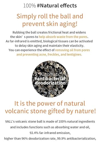 Miniatura 6 de VALL Rodillo facial volcánico absorbente de aceite, removedor de aceite facial, herramienta reutilizable para el cuidado de la piel que absorbe el