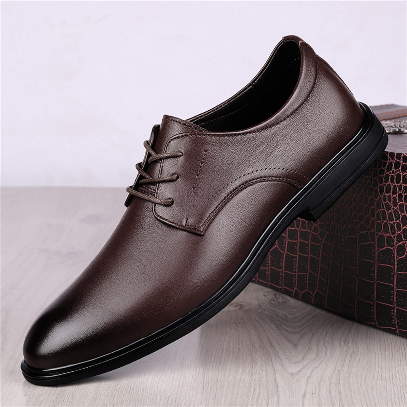Amazon.com: EVSER Oxford Shoes for Men Lace Up Derby Shoes Round