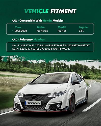 Miniatura 2 de SCITOO Amortiguador de puntal para Honda Pilot 2006-2008 para Honda Pilot Conjunto completo de puntales Conjunto de amortiguadores traseros Brazo de