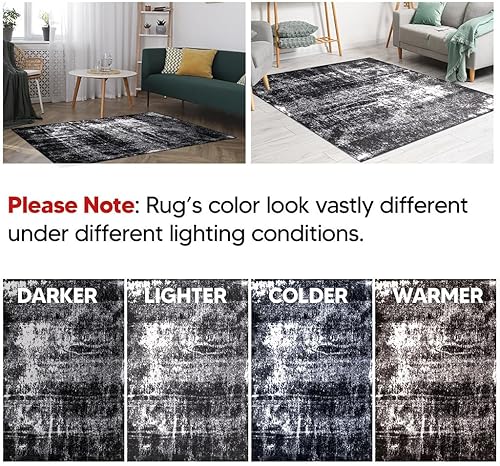 Miniatura 6 de Keen Home Design Alfombra abstracta de la colección Élite no desprende pelusa, para sala de estar, cocina, comedor, dormitorio, entrada, alfombra