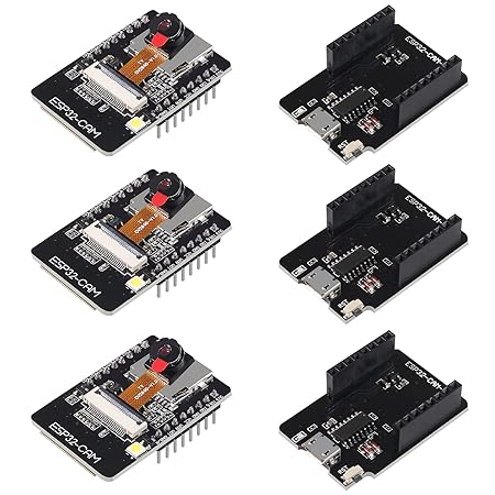 DORHEA ESP32 Cam WiFi Bluetooth Development Board with OV2640 Camera Module + Micro USB to Serial Port CH340C 4.75V-5.25V Nodemcu for Raspberry Pi - 3 Set