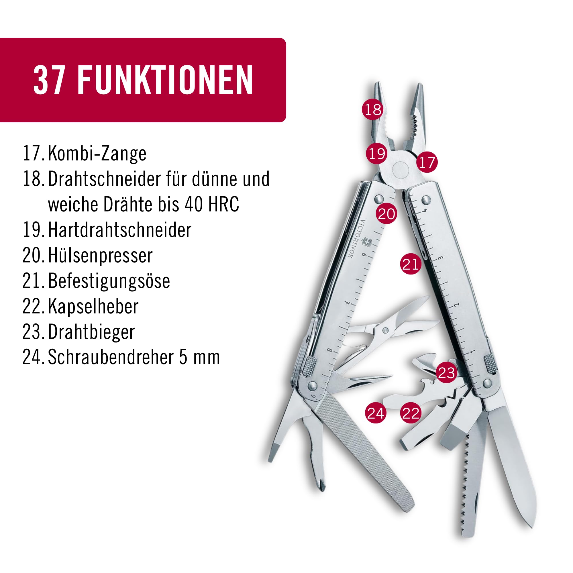 Victorinox Multifunktionswerkzeug Swiss Tool X Plus