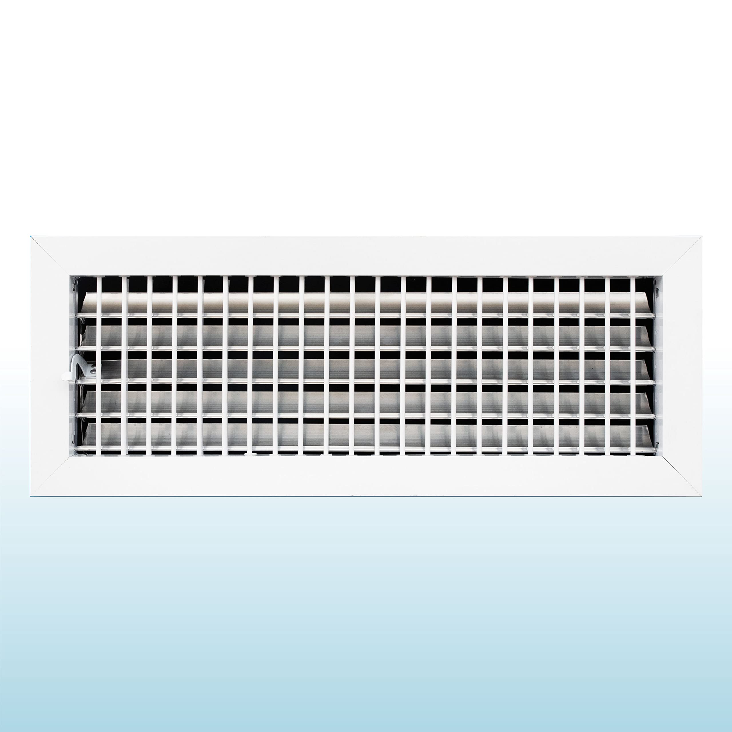 Premium Aluminum Wall Vent Cover - 18 x 6 Inch AC Grille with Adjustable Blades - Rustproof and Durable - Enhance Airflow Efficiency- [Front Grille Size: 19.6" x 7.6"][Duct Hole Size:18" x 6"]