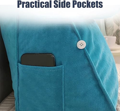 Miniatura 3 de ZSPINJIA Almohada de cuña Triángulo Almohada de lectura cómoda Soporte de espalda ajustable Cojín de cuña Sofá Cama Silla de Oficina Almohada de