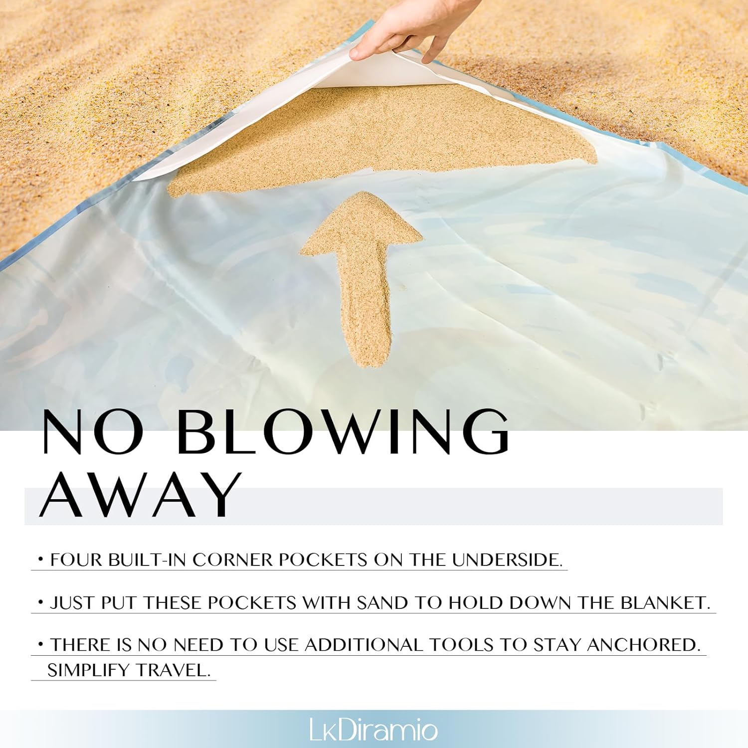 Beach Blanket Sand Proof Waterproof Oversized 100" x 80" Sand Free Mat with Corner Pockets and Mesh Bag for Outdoor, Picnic, Travel, Beach Accessories Portable, Watercolor Dolphin