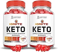 Vista 1 de Justified Laboratories Paquete de 2 gomitas Ignite Keto ACV Advanced 1000 mg Ignite Keto Gummies Formula Vinagre de sidra de manzana formulado