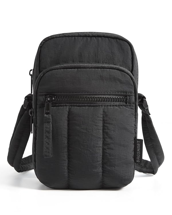 BAGSMART Small Crossbody Bags for Women, Mini Cell Phone Crossbody Purse for Travel, Puffer Women Wallet Handbags with RFID Blocking Card Slots by BAGSMART - Used condition - US$21.99