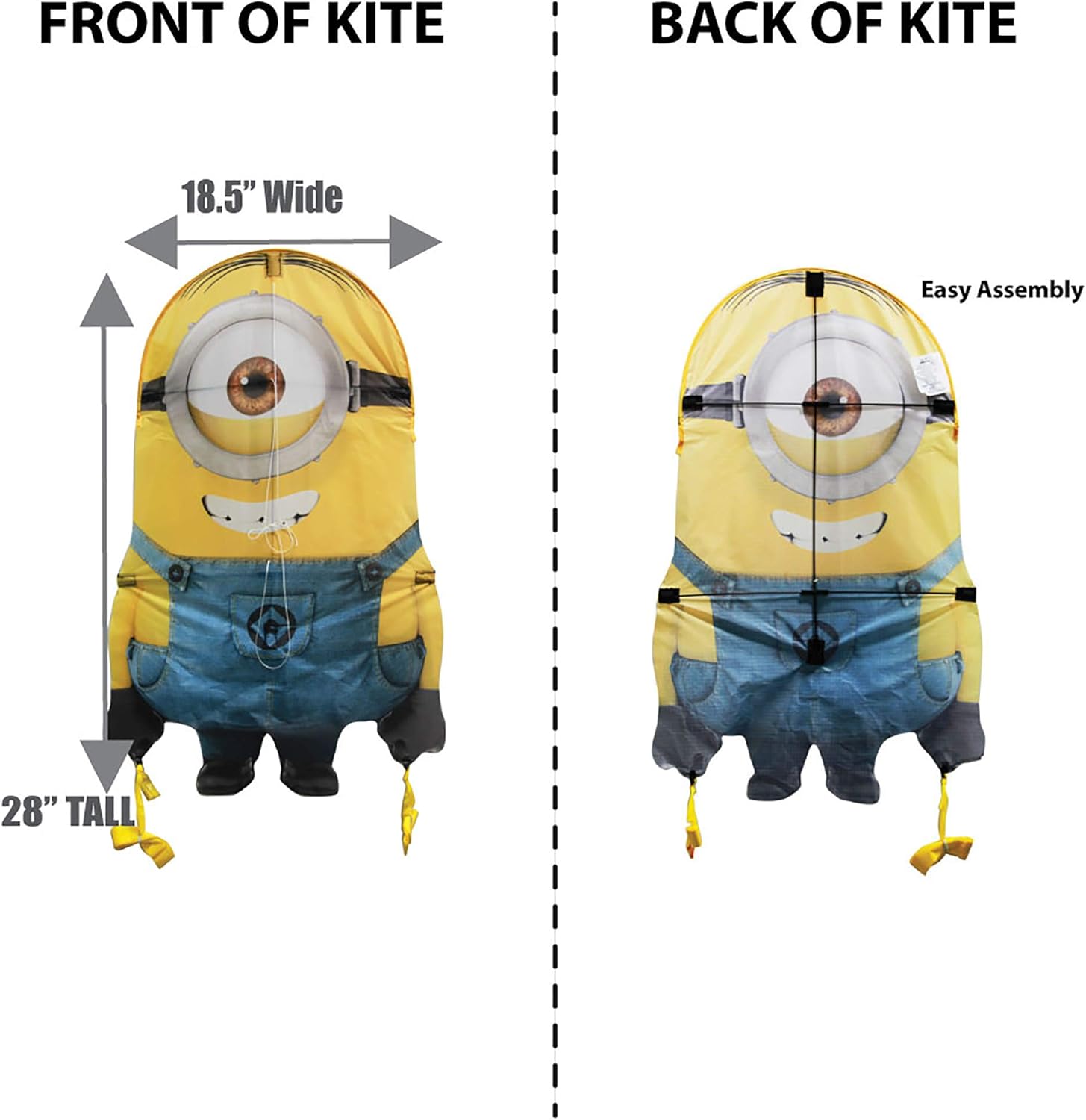 WindNSun Skypals Licensed Despicable Me Minion Made Kites, 28" Tall