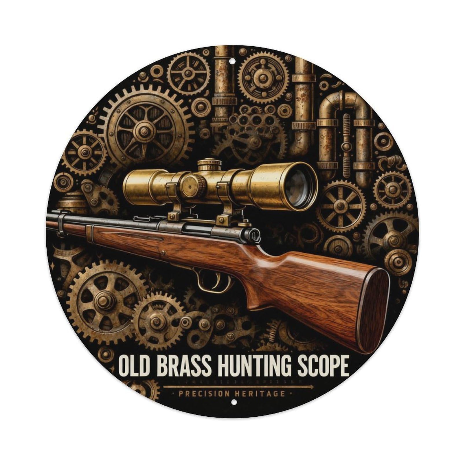 PRECISION HERITAGE Metal Tin Sign Plaque