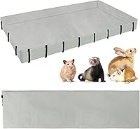Vista 8 de Forro impermeable para jaula de conejillo de indias con lados elevados de 4 pulgadas para jaula de 36 x 24 pulgadas, lona inferior lavable